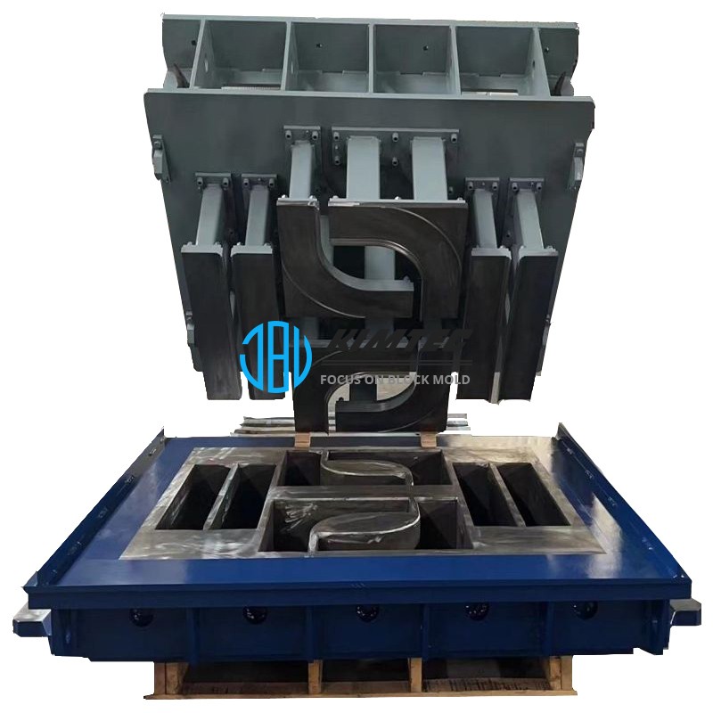 Made in China high quality steel mould curbstone retaining wall brick block mold